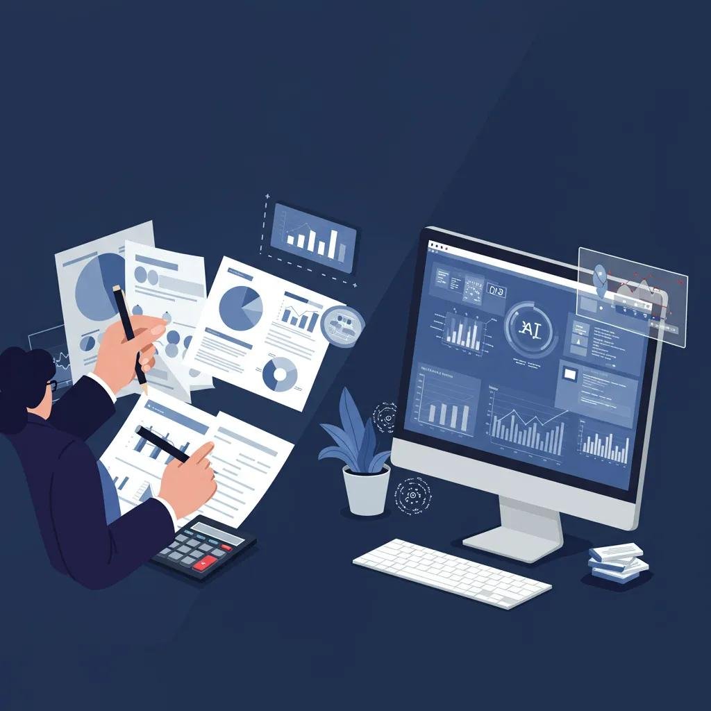 Comparison of traditional SEO methods and AI-driven SEO techniques in a visual format