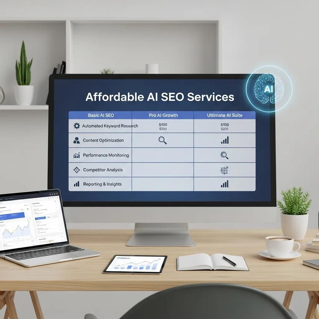 Comparison of affordable AI SEO services for local business growth